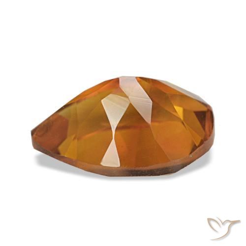 Citrino Medium Dark-Orange natural de 1.88 ct, En forma de pera, VVS-VS