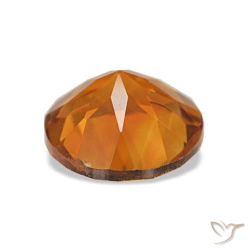 Citrino Marrón naranja natural de 1.74 ct, Corte Redondo, VS