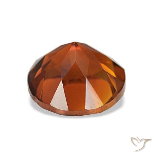 Citrino Naranja rojizo natural de 1.96 ct, Corte Redondo, VS
