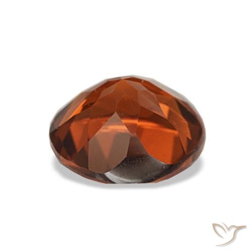 Citrino naranja natural de 1,63 ct, corte redondo, VS