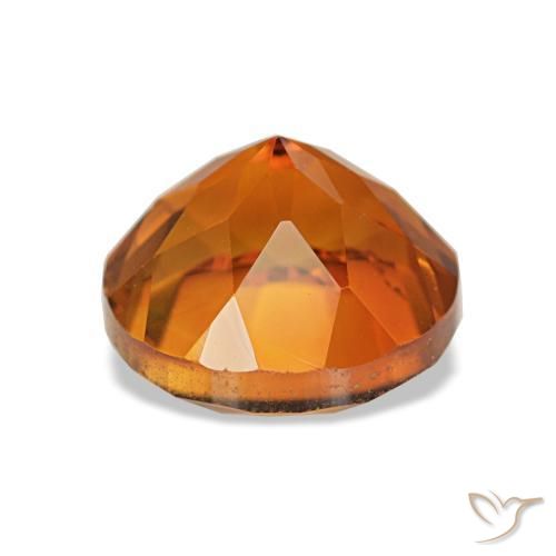 Citrino Naranja oscuro natural de 2.19 ct, Corte Redondo, VS