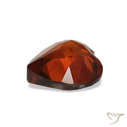 Citrino naranja natural de 1,04 ct, forma de corazón, VS