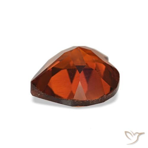 Citrino Naranja oscuro natural de 1.03 ct, Forma de corazón, VS