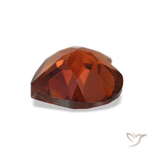 Citrino Naranja fuego natural de 1.00 ct, Forma de corazón, VS