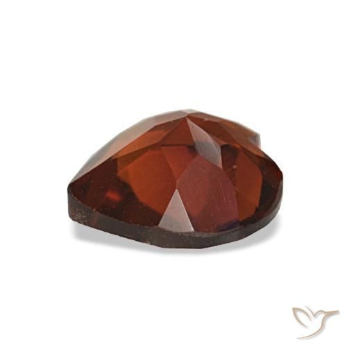 Citrino Naranja medio natural de 0.87 ct, Forma de corazón, VVS