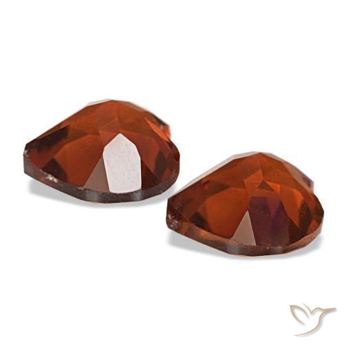 Gemas de Citrino Naranja rojizo natural de 2.09 ct, Forma de corazón, VS
