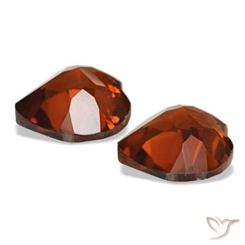 Gemas de Citrino Naranja oscuro natural de 2.11 ct, Forma de corazón, VS