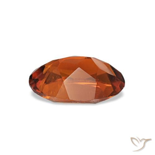 Citrino naranja natural de 0,61 ct, corte óvalo, VS