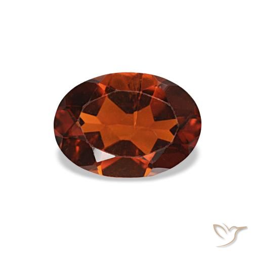 Citrino naranja de 0,69 ct, ovalado, VS-SI