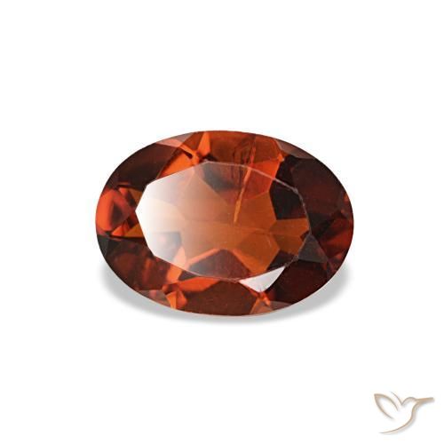 Citrino naranja natural de 0,69 ct, corte óvalo, VS-SI