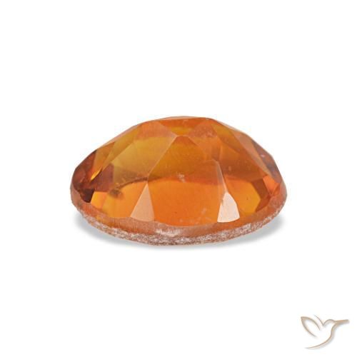 Citrino naranja natural de 0,74 ct, corte óvalo, VVS-VS