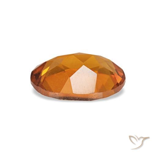 Citrino naranja natural de 0,67 ct, corte óvalo, VVS-VS