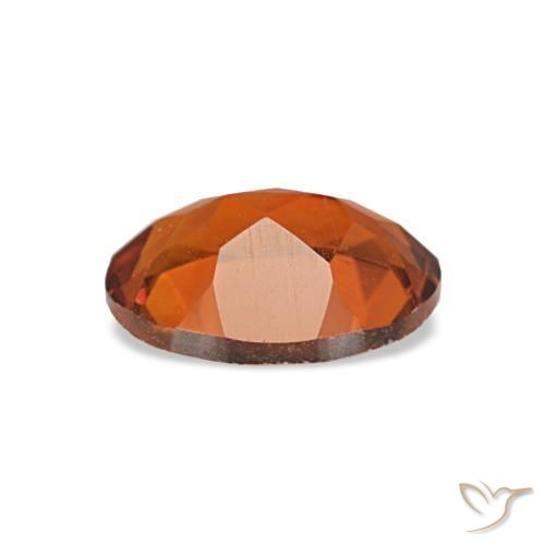 Citrino naranja natural de 0,66 ct, corte óvalo, VS