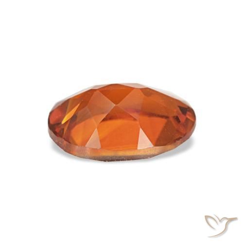 Citrino naranja medio natural de 0,67 ct, corte óvalo, VVS-VS