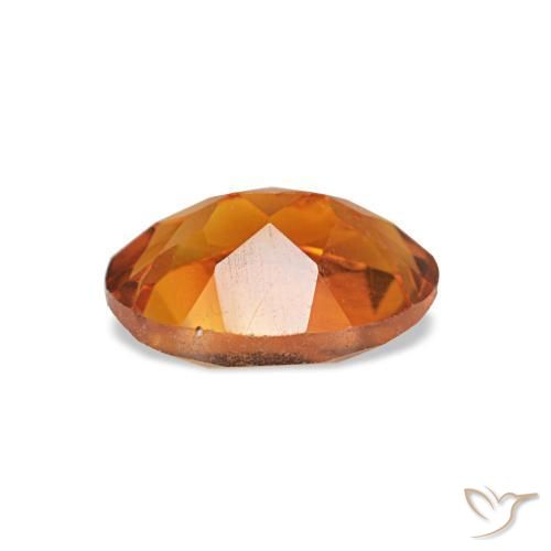 Citrino naranja natural de 0,69 ct, corte óvalo, VVS-VS