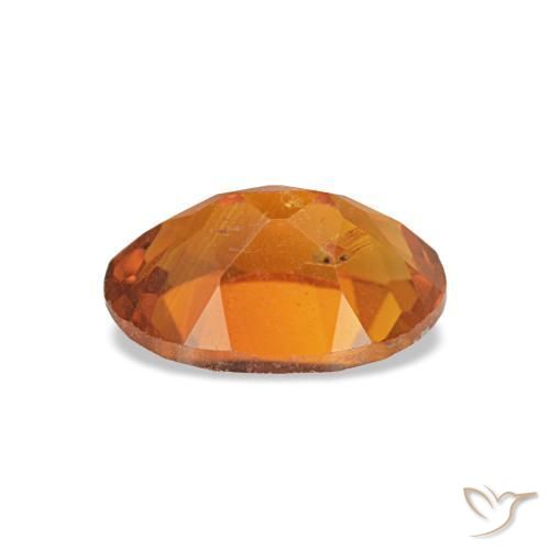 Citrino naranja natural de 0,71 ct, corte óvalo, VVS-VS