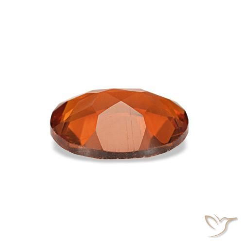 Citrino naranja natural de 0,60 ct, corte óvalo, VS