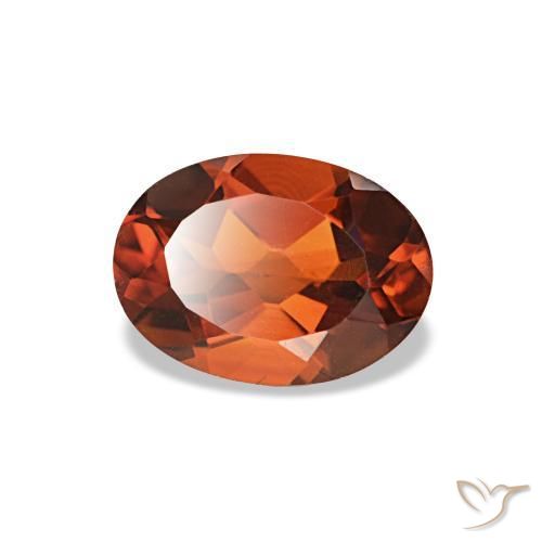 Citrino naranja natural de 0,76 ct, corte óvalo, VVS-VS