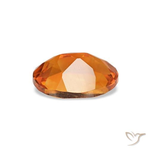 Citrino naranja natural de 0,71 ct, corte óvalo, VVS-VS
