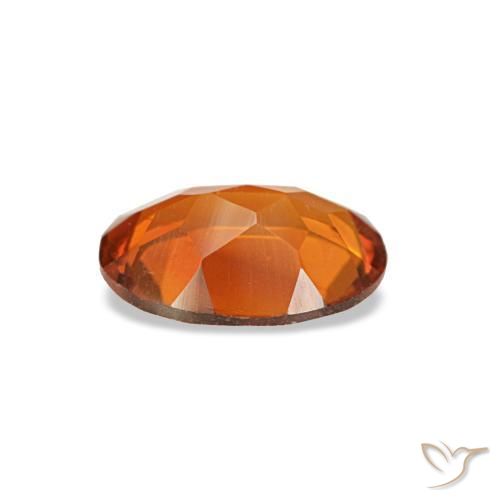 Citrino naranja natural de 0,59 ct, corte óvalo, VVS-VS