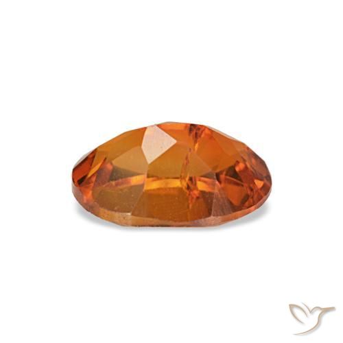 Citrino naranja natural de 0,71 ct, corte óvalo, VVS-VS
