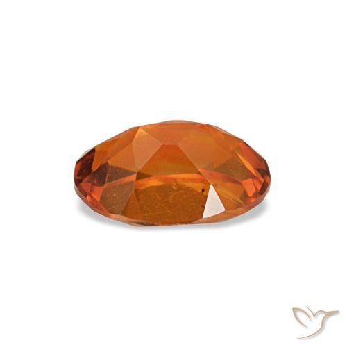 Citrino naranja natural de 0,66 ct, corte óvalo, VVS-VS