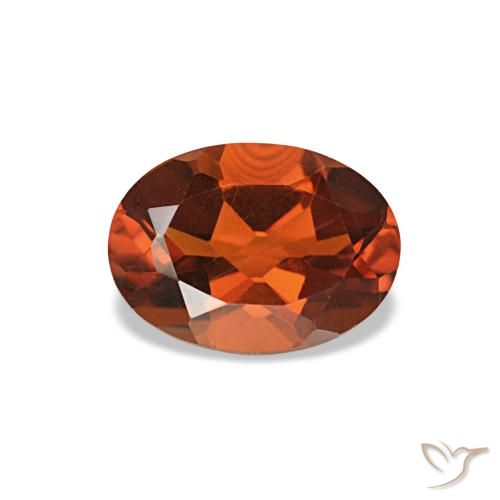 Citrino naranja natural de 0,72 ct, corte óvalo, VVS-VS