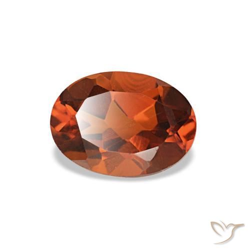 Citrino naranja natural de 0,72 ct, corte óvalo, VVS-VS
