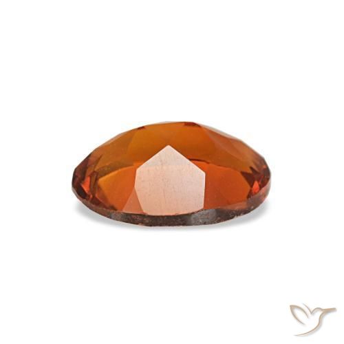 Citrino naranja natural de 0,64 ct, corte óvalo, VVS-VS