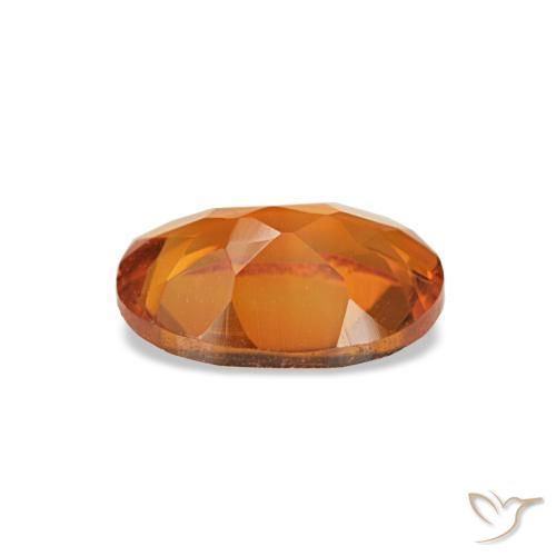 Citrino naranja natural de 0,66 ct, corte óvalo, VVS-VS