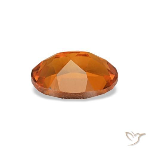 Citrino naranja natural de 0,72 ct, corte óvalo, VVS-VS
