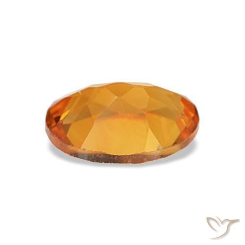 Citrino naranja natural de 0,72 ct, corte óvalo, VVS-VS