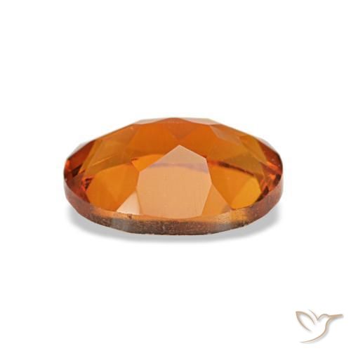Citrino naranja natural de 0,73 ct, corte óvalo, VVS-VS