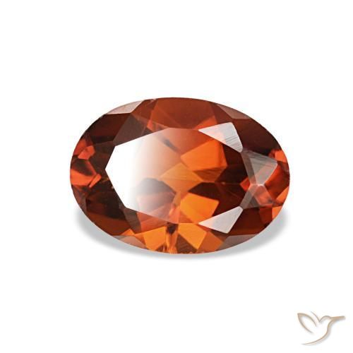 Citrino naranja natural de 0,73 ct, corte óvalo, VVS-VS