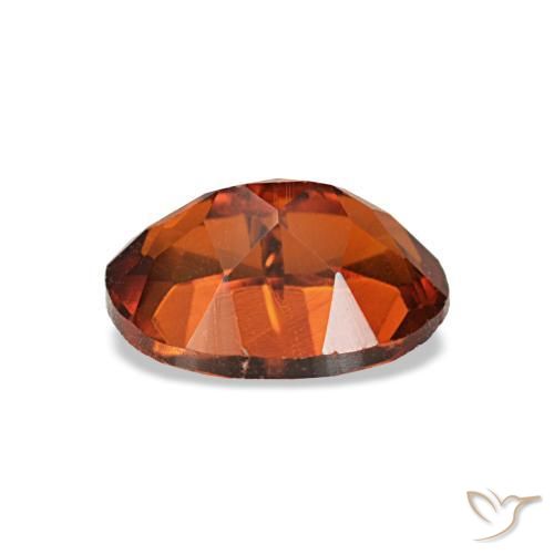 Citrino naranja natural de 0,73 ct, corte óvalo, VVS-VS