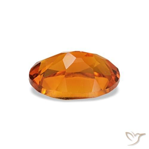 Citrino naranja natural de 0,71 ct, corte óvalo, VVS-VS