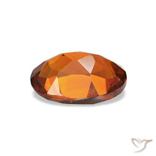 Citrino naranja natural de 0,69 ct, corte óvalo, VVS-VS