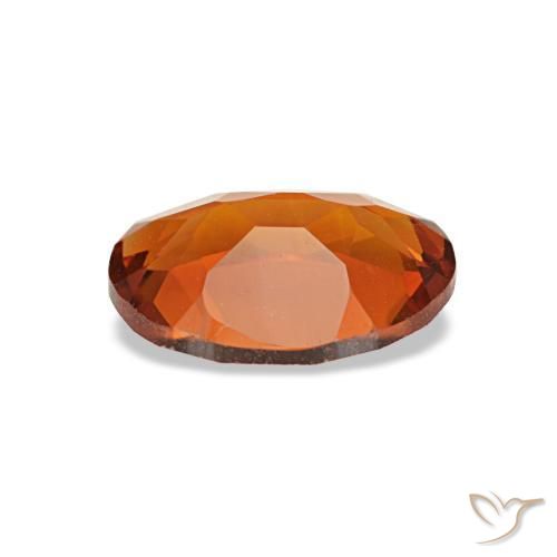 Citrino naranja natural de 0,66 ct, corte óvalo, VVS-VS