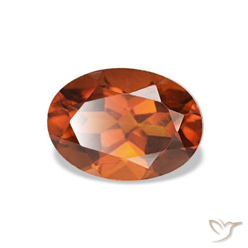 Citrino naranja natural de 0,83 ct, corte óvalo, VVS-VS