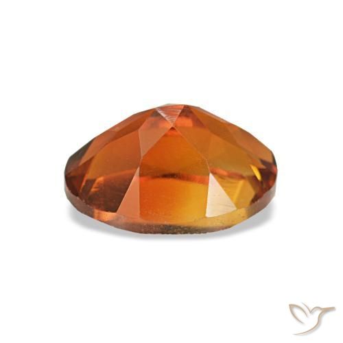 Citrino naranja natural de 0,83 ct, corte óvalo, VVS-VS