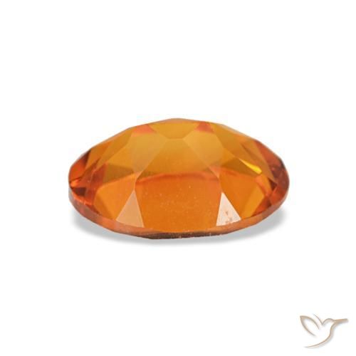 Citrino naranja natural de 0,73 ct, corte óvalo, VVS-VS
