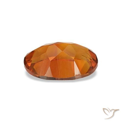 Citrino naranja natural de 0,63 ct, corte óvalo, VVS-VS