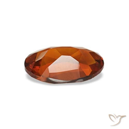Citrino naranja natural de 0,58 ct, corte óvalo, VVS-VS