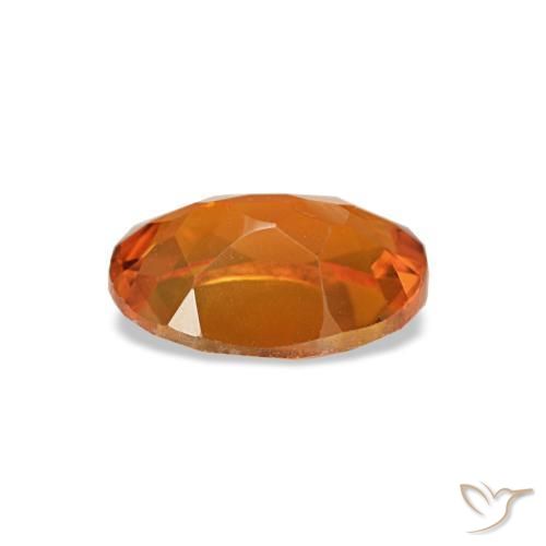 Citrino naranja natural de 0,70 ct, corte óvalo, VVS-VS