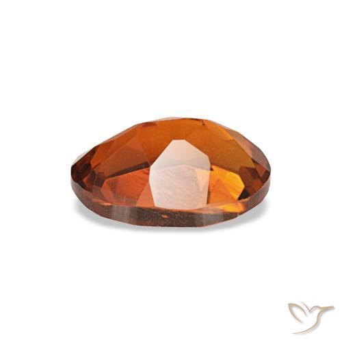 Citrino naranja natural de 0,72 ct, corte óvalo, VS-SI