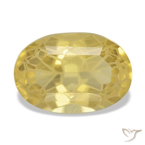 Citrino amarillo de 3,66 ct, ovalado, VVS