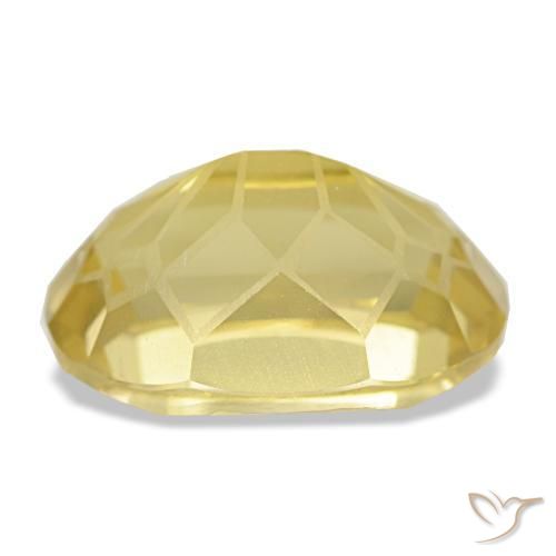 Citrino amarillo natural de 3,66 ct, corte óvalo, VVS