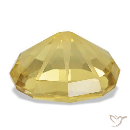 Citrino amarillo natural de 8,26 ct, corte óvalo, VVS