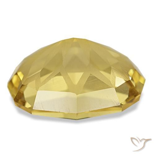 Citrino amarillo natural de 9,03 ct, corte óvalo, VVS