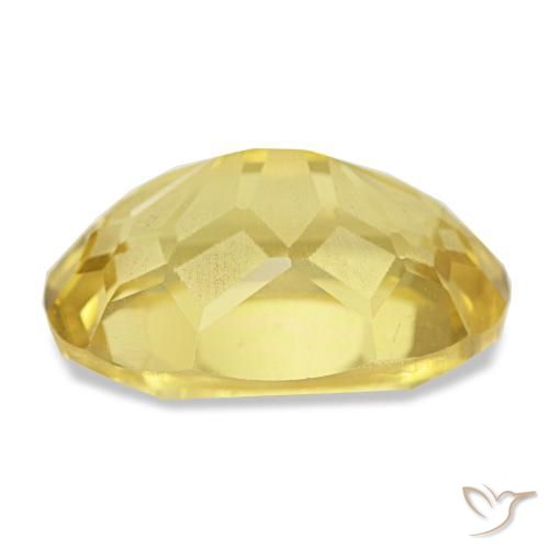 Citrino amarillo natural de 5,40 ct, corte óvalo, VVS